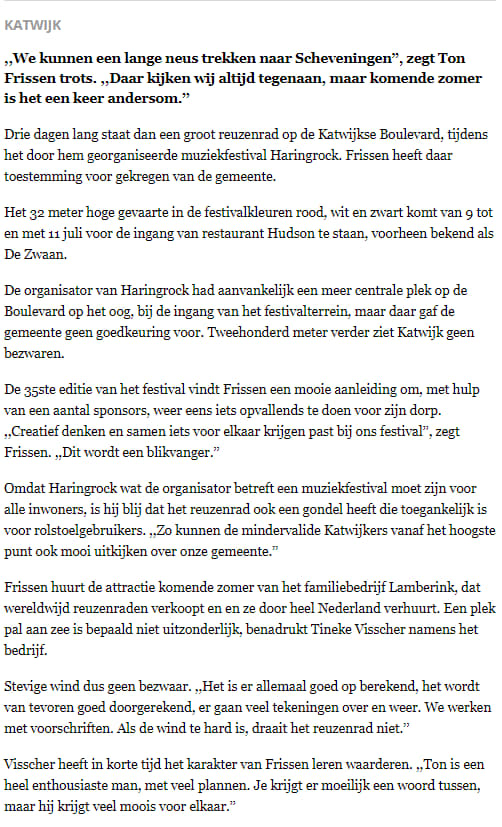 Haringrock Katwijk 2020