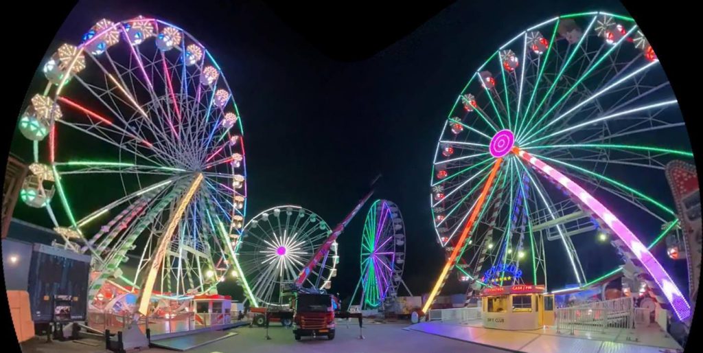 4 Lamberink Ferris Wheels in Overschild